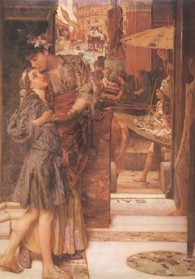Alma-Tadema, Sir Lawrence The Parting Kiss (mk24) oil painting picture